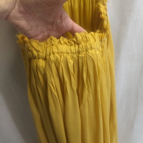 NWT Fashion Nova Mustard Colored Size Medium Backless Dress - Picture 7 of 16